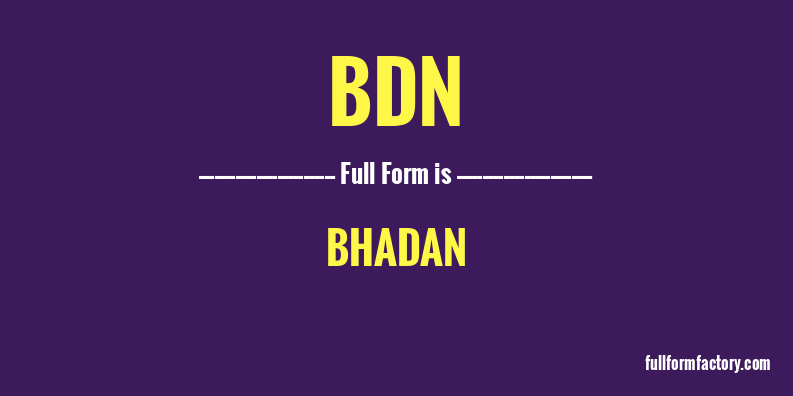 bdn-full-form