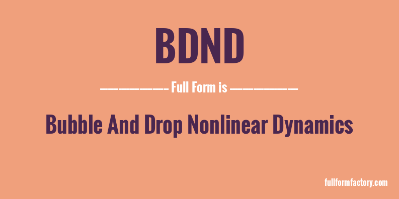 bdnd-full-form
