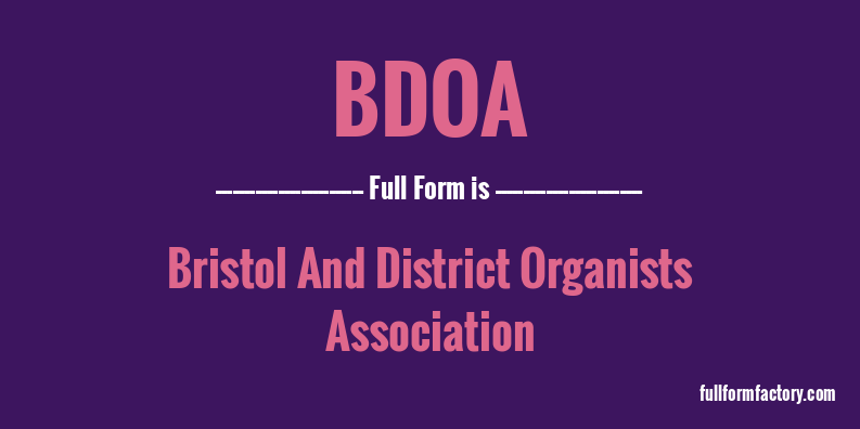 bdoa-full-form