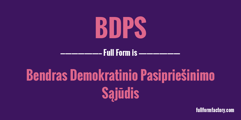 bdps-full-form
