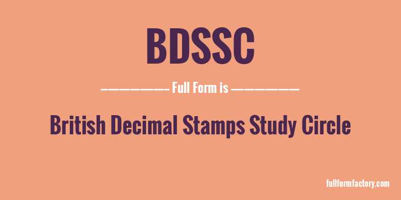 bdssc-full-form
