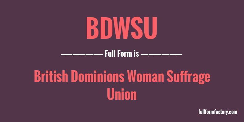 bdwsu-full-form