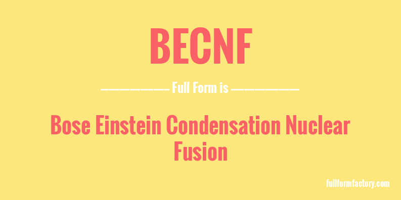 becnf-full-form