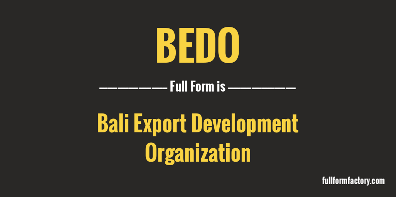 bedo-full-form