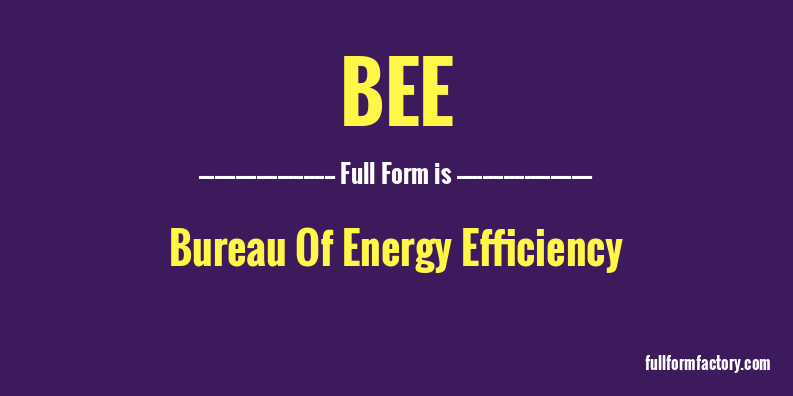 bee-full-form