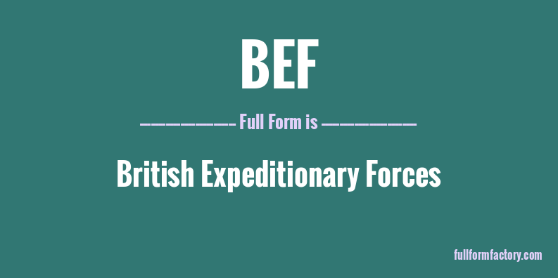 bef-full-form
