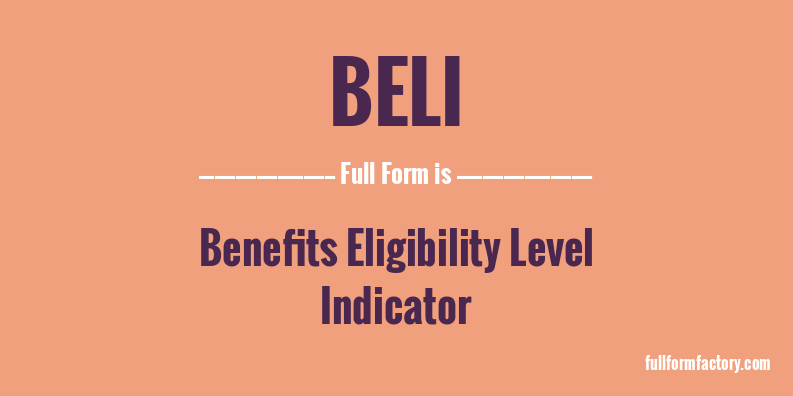 beli-full-form