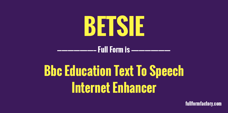 betsie-full-form