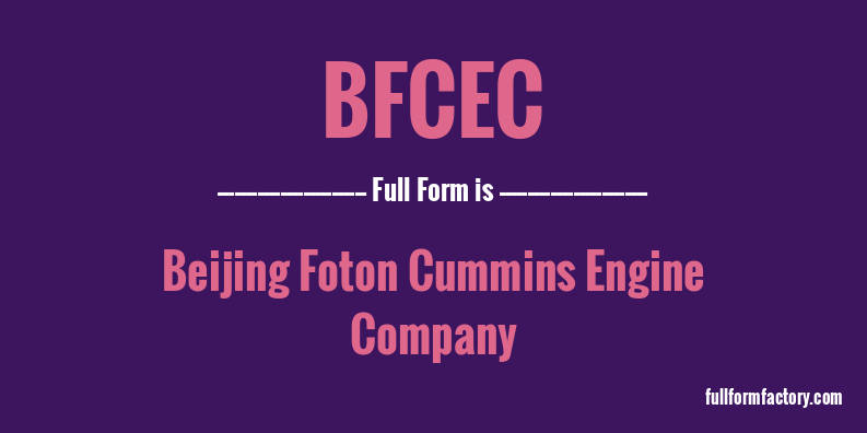 bfcec-full-form