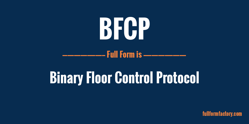 bfcp-full-form