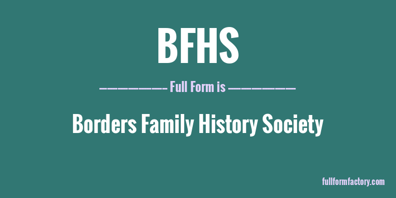 bfhs-full-form