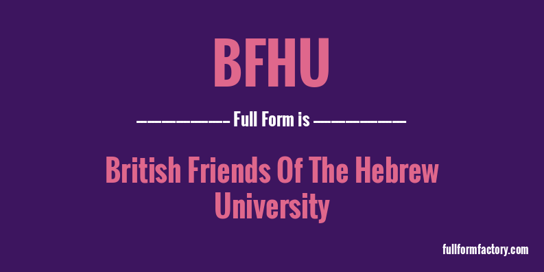 bfhu-full-form