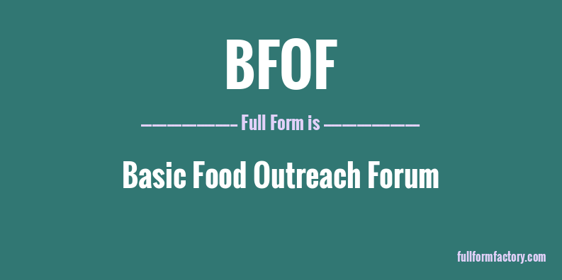 bfof-full-form