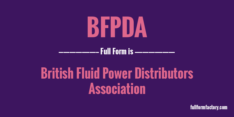 bfpda-full-form