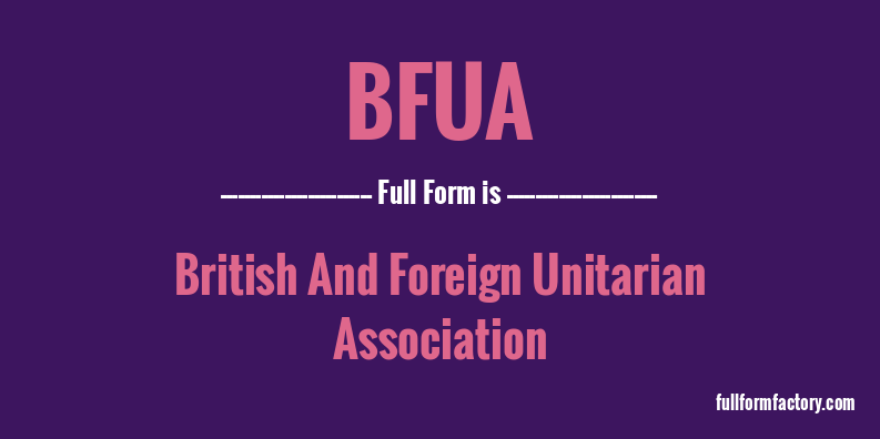 bfua-full-form