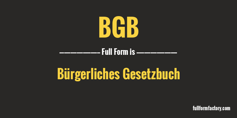 bgb-full-form