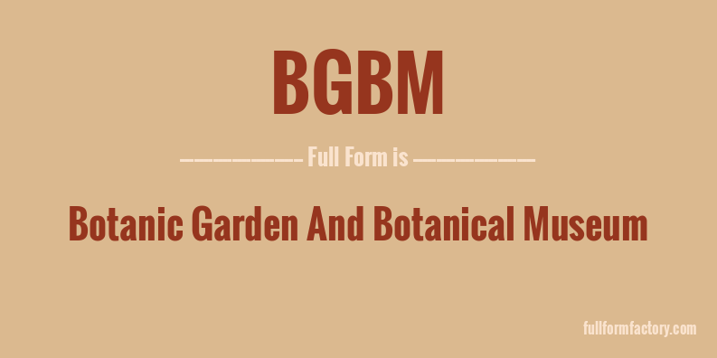 bgbm-full-form