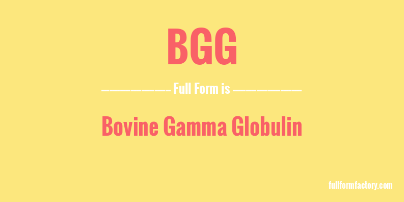 bgg-full-form