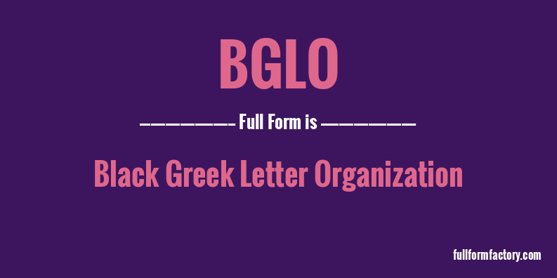 bglo-full-form