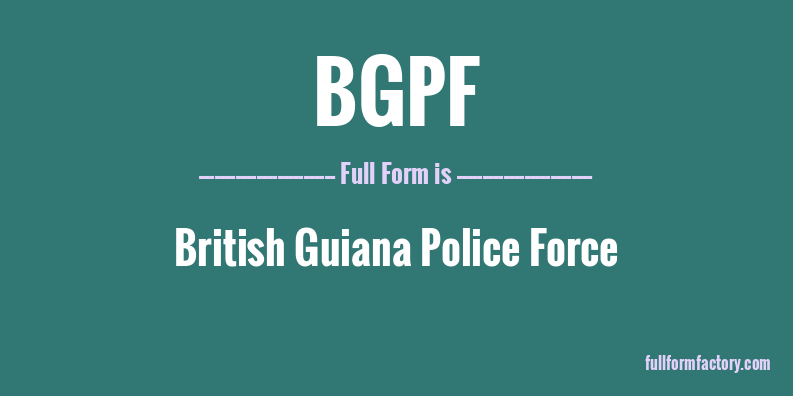 bgpf-full-form
