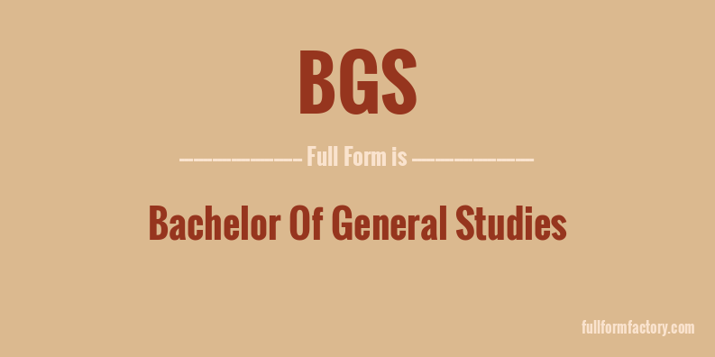 bgs-full-form