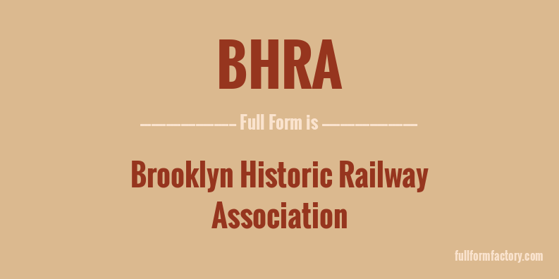 bhra-full-form