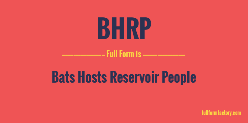 bhrp-full-form