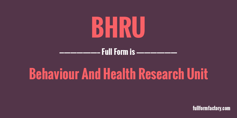 bhru-full-form