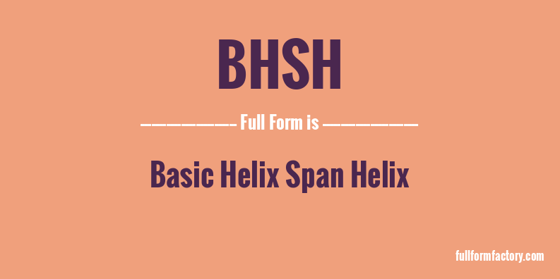 bhsh-full-form