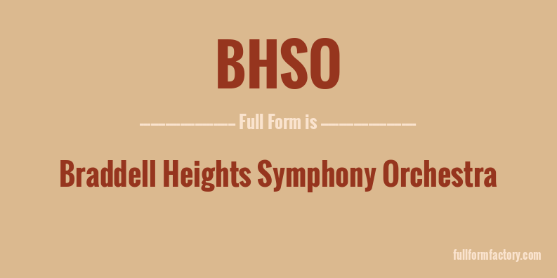 bhso-full-form