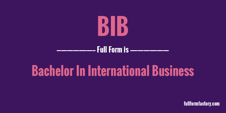 bib-full-form