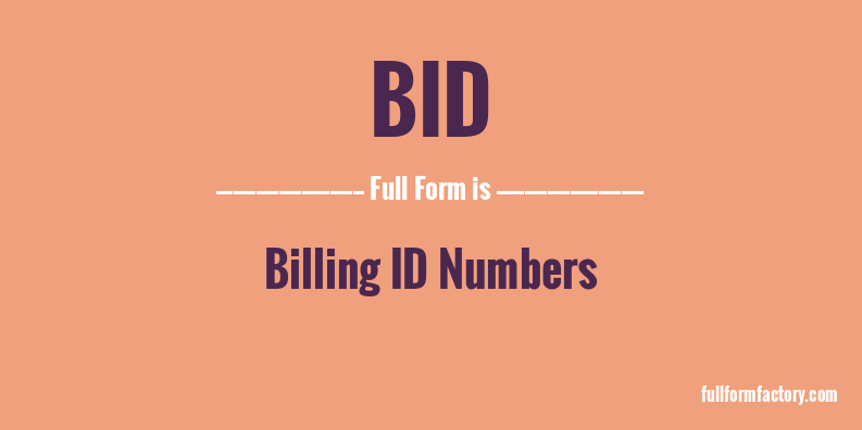 bid-full-form