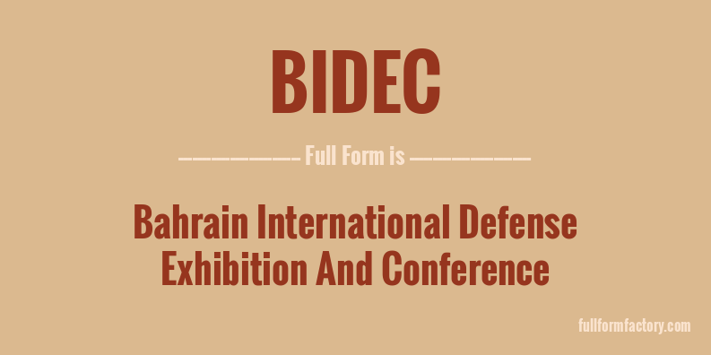 bidec-full-form