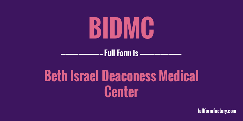 bidmc-full-form