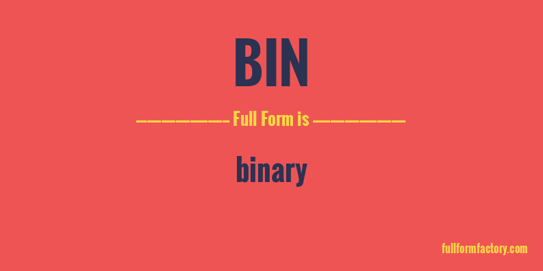 bin-full-form