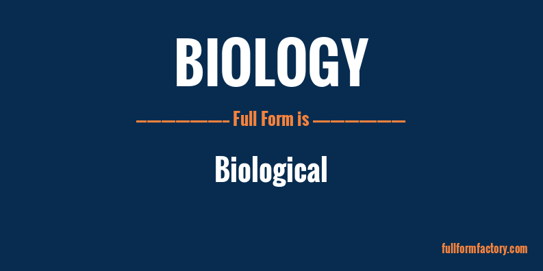biology-full-form