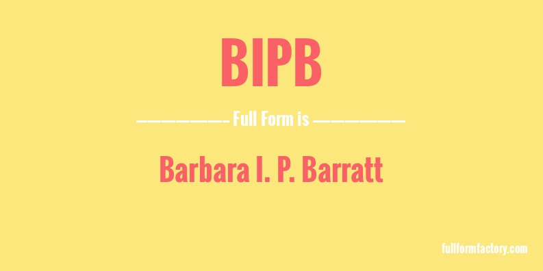 bipb-full-form