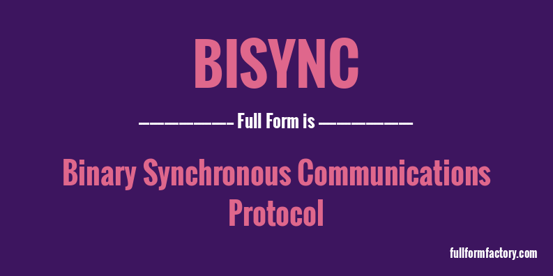bisync-full-form