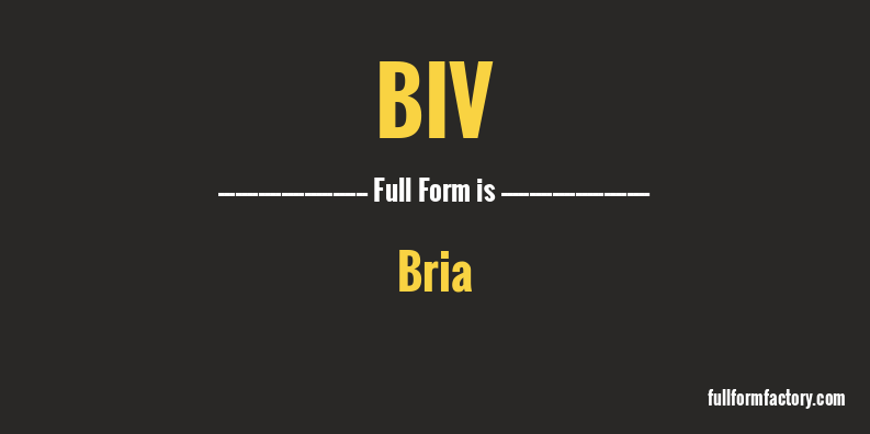 biv-full-form