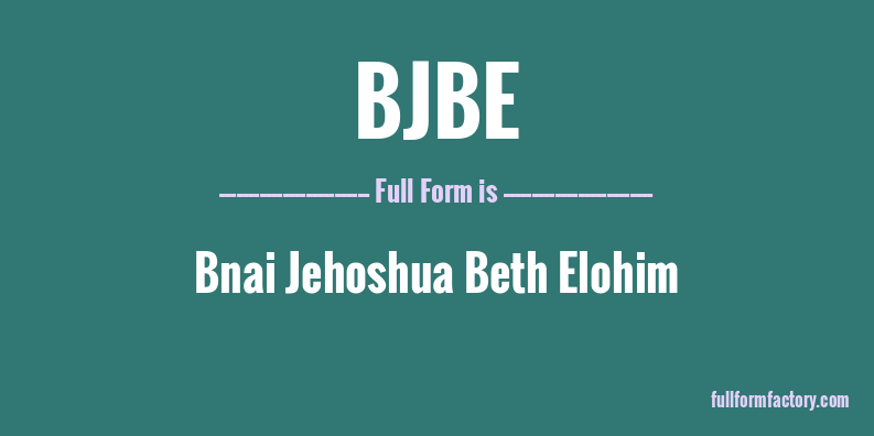 bjbe-full-form