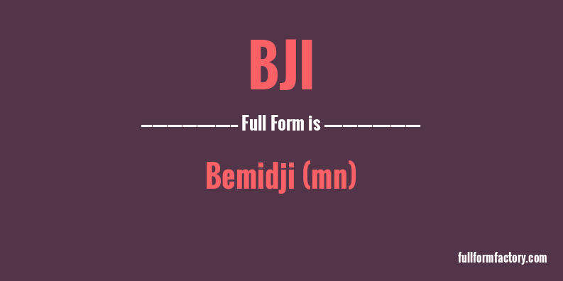 bji-full-form