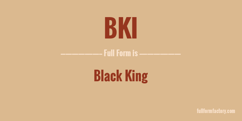bki-full-form