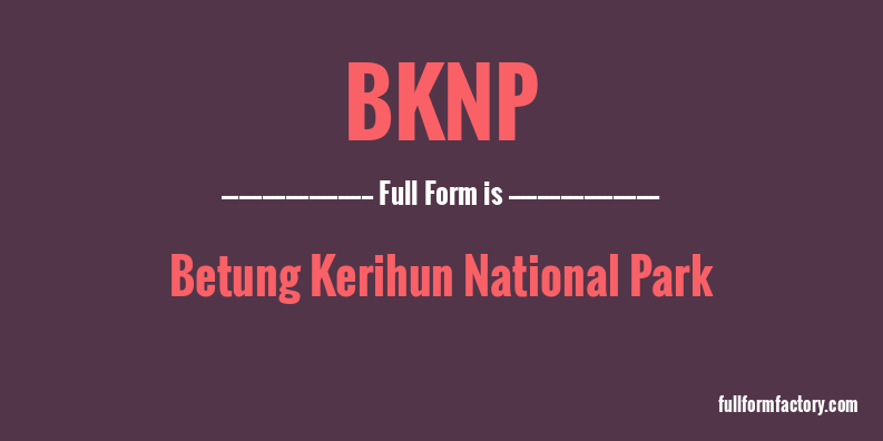 bknp-full-form