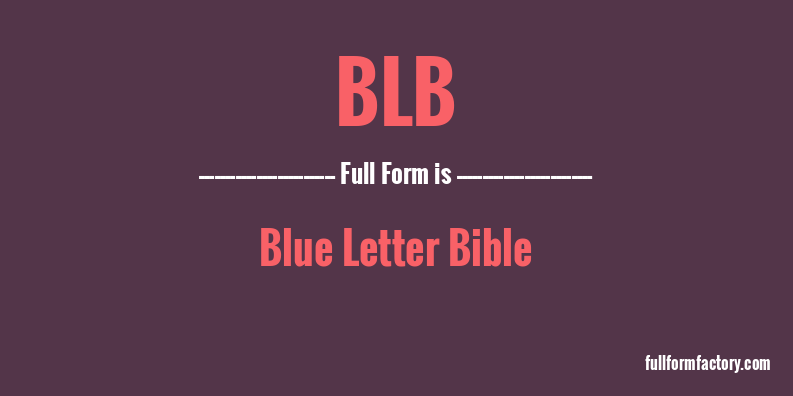 blb-full-form