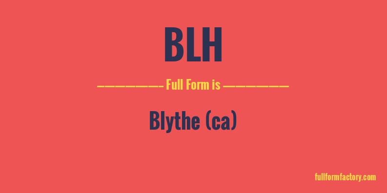 blh-full-form
