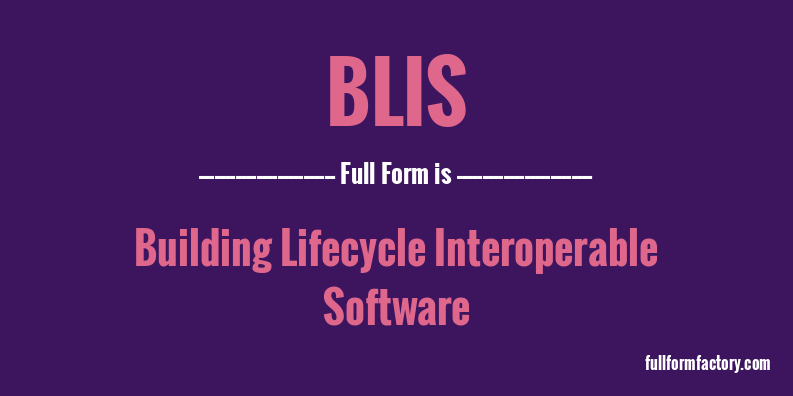 blis-full-form