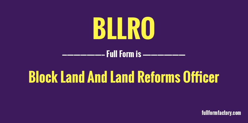 bllro-full-form