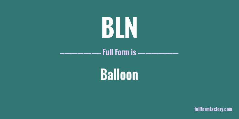 bln-full-form