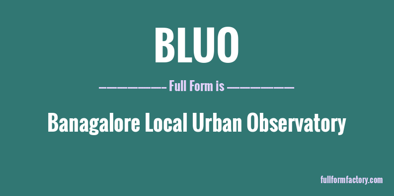 bluo-full-form