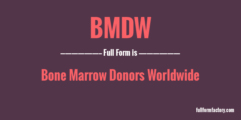 bmdw-full-form